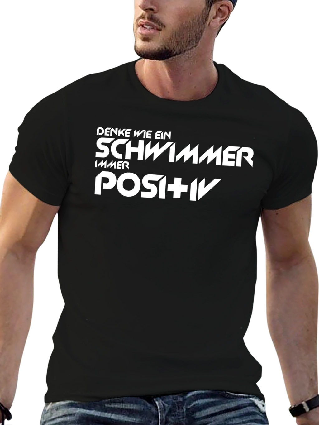 Think Like a Swimmer Positive T-Shirt