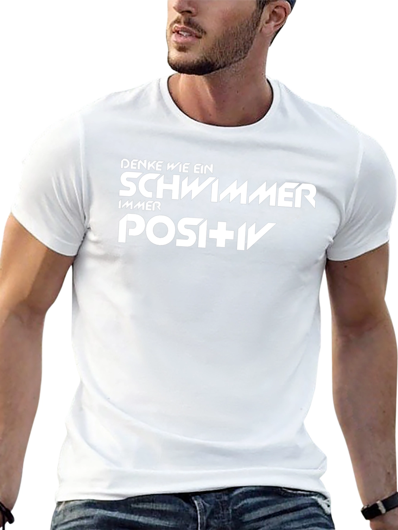 Think Like a Swimmer Positive T-Shirt