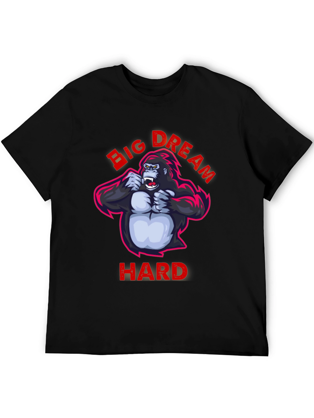 Big Dream Hard T-Shirt - Gorilla Graphic Tee