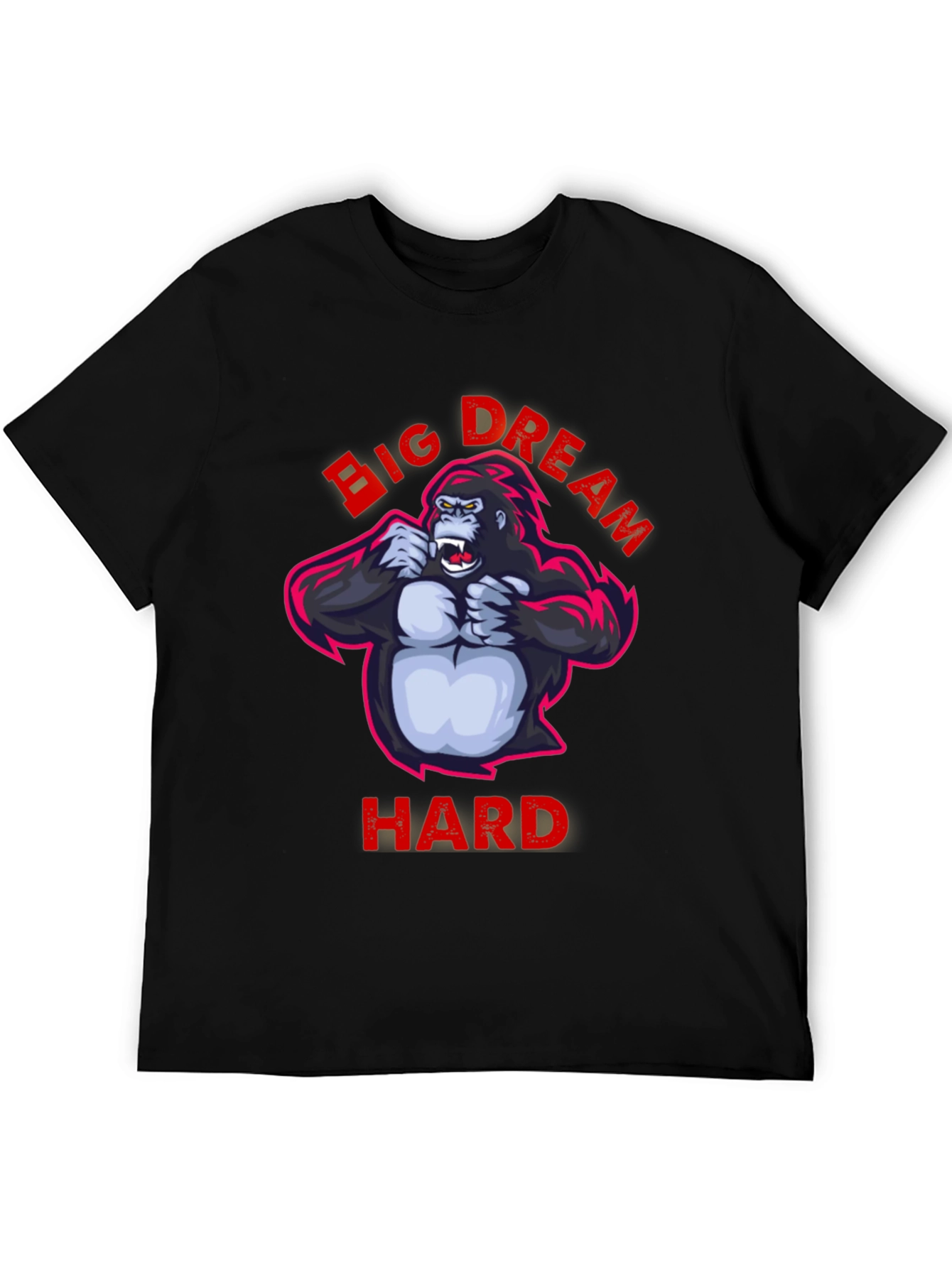 Big Dream Hard T-Shirt - Gorilla Graphic Tee