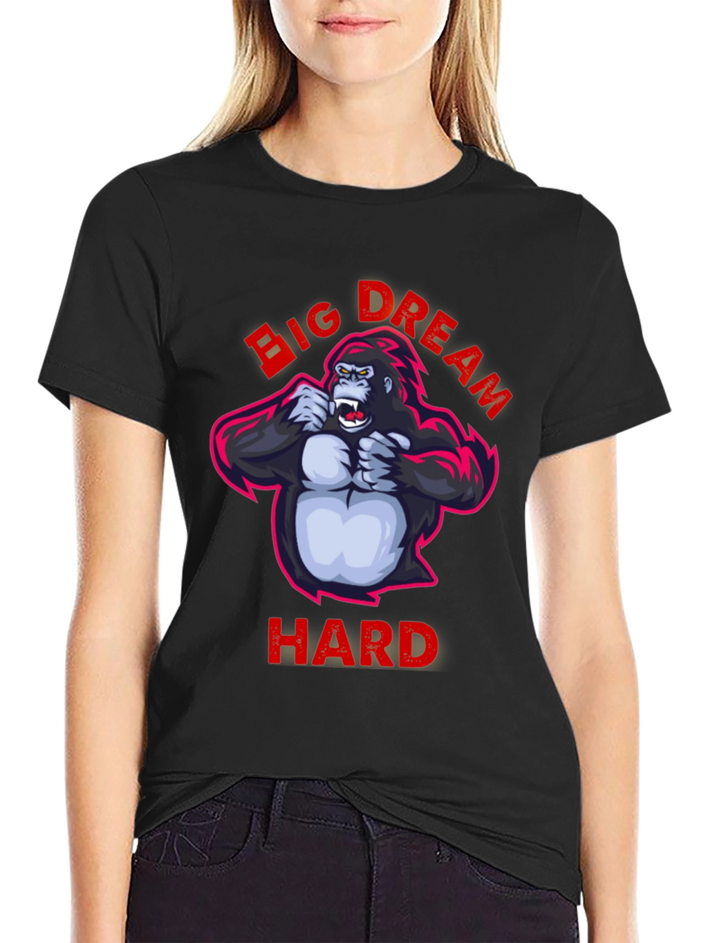 Big Dream Hard T-Shirt - Gorilla Graphic Tee