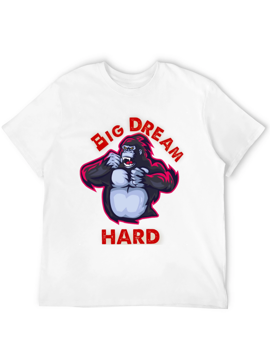 Big Dream Hard T-Shirt - Gorilla Graphic Tee