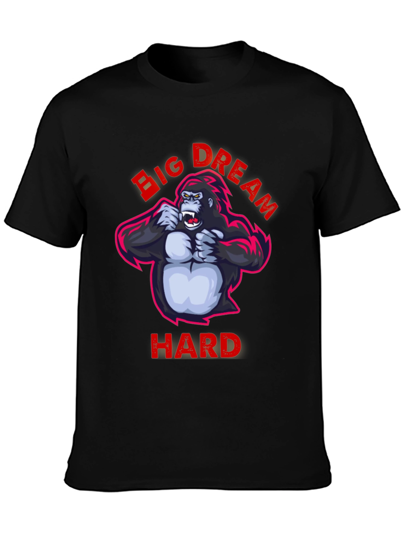 Big Dream Hard T-Shirt - Gorilla Graphic Tee