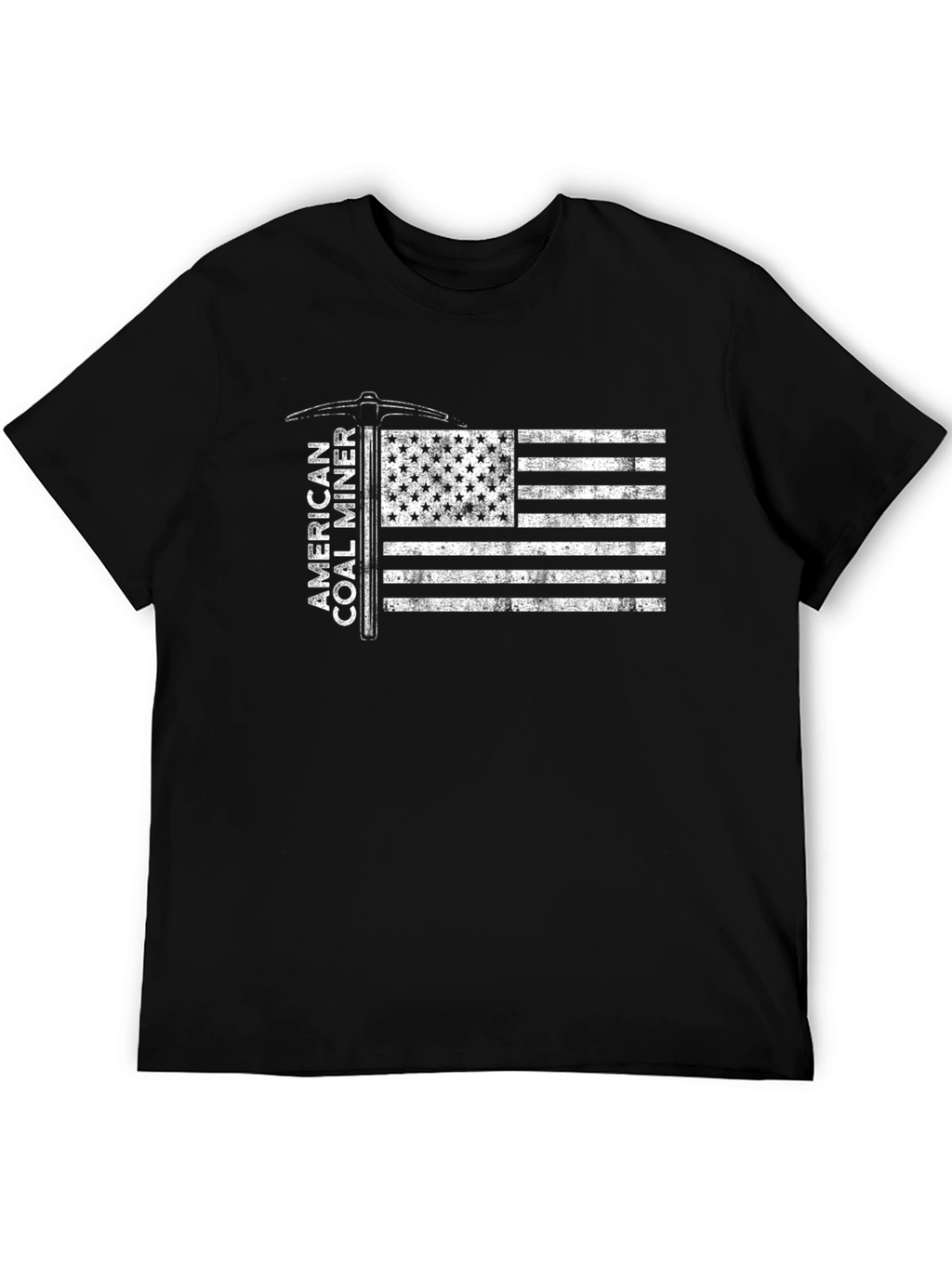 American Coal Miner Flag Graphic Tee