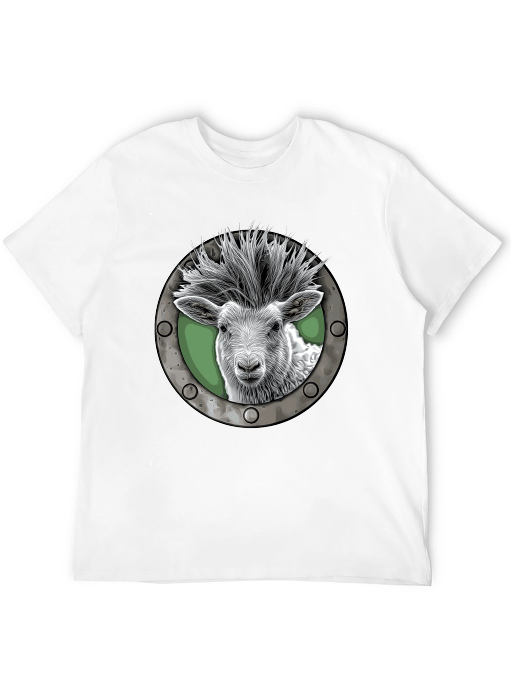 Punk Sheep T-Shirt - Cool Animal Graphic Tee