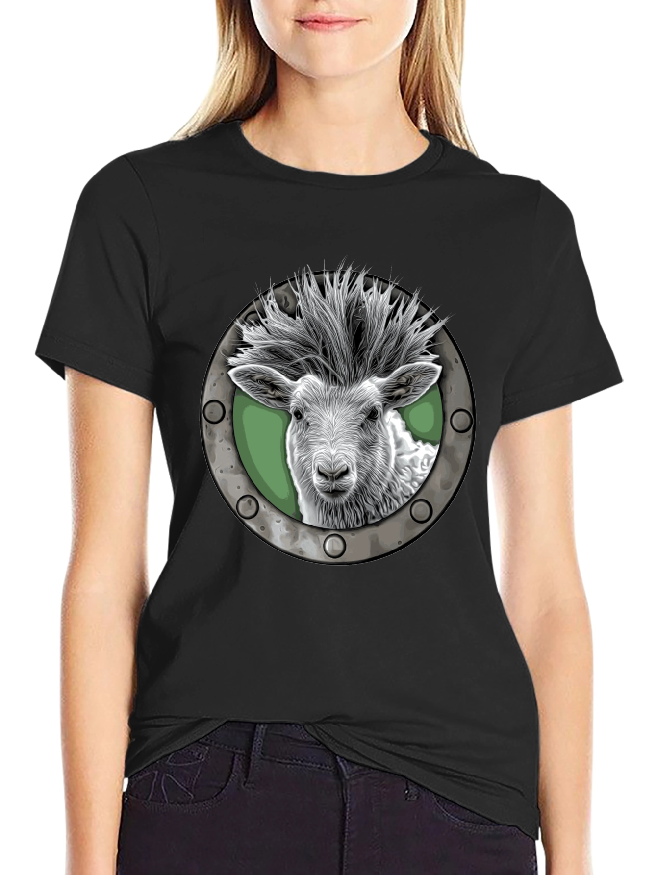 Punk Sheep T-Shirt - Cool Animal Graphic Tee