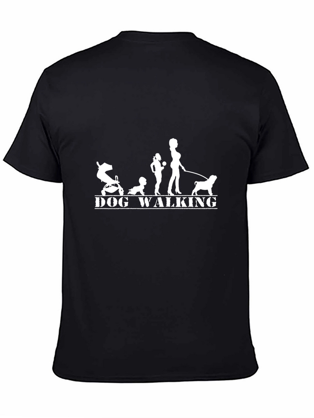 Dog Walking Silhouette T-Shirt