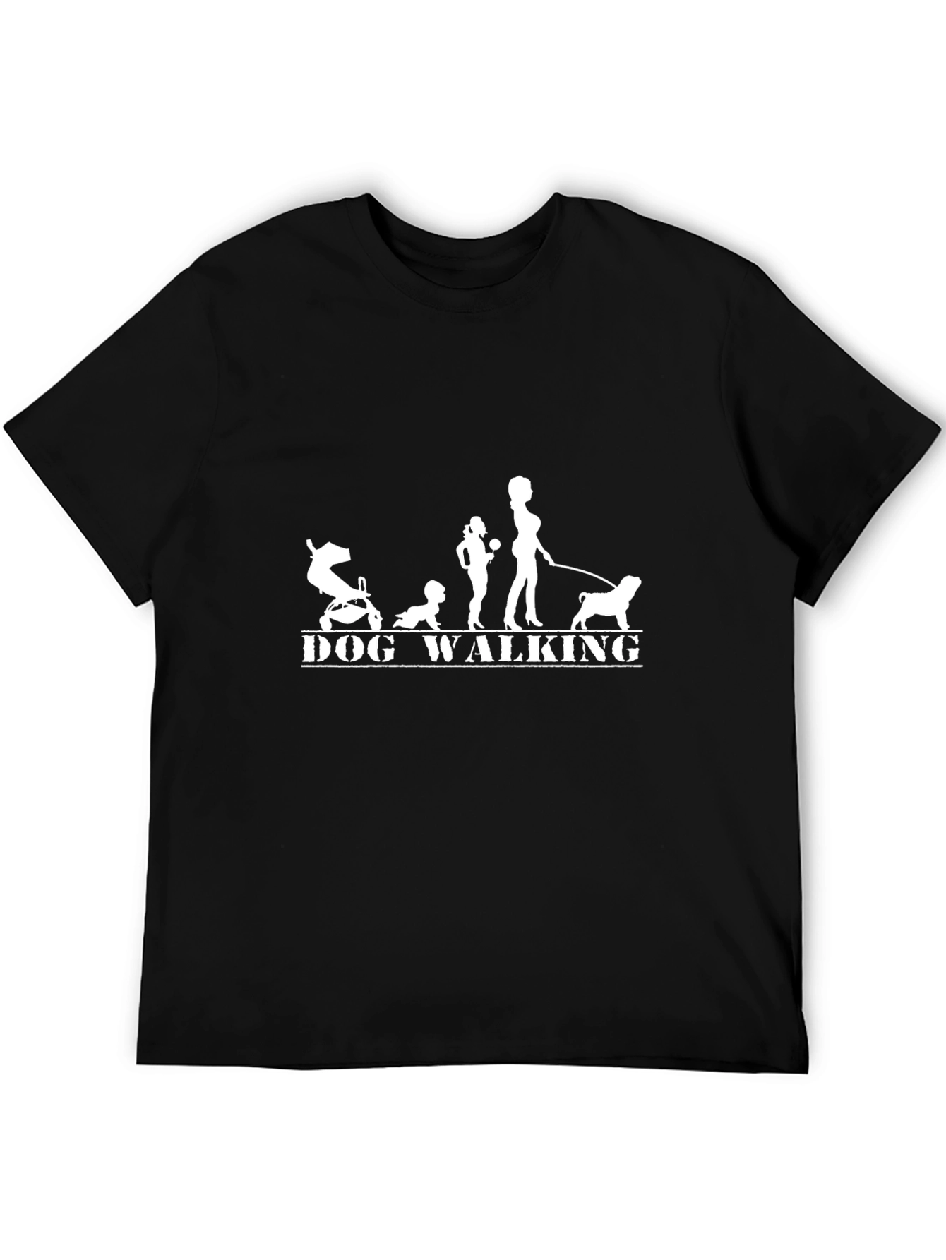 Dog Walking Silhouette T-Shirt