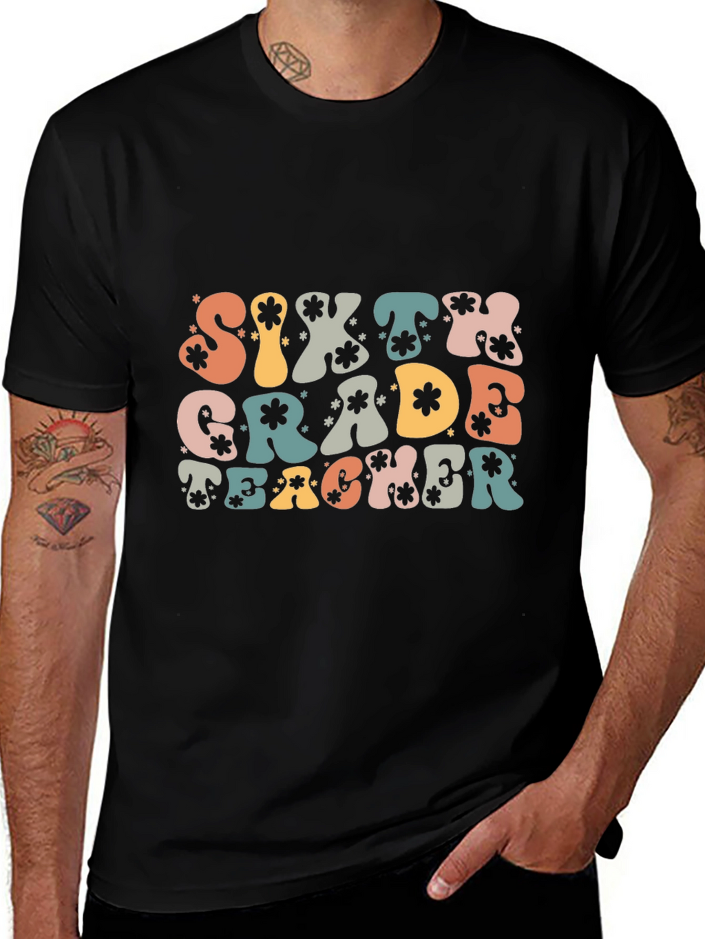 Sixth Grade Teacher Graphic T-Shirt