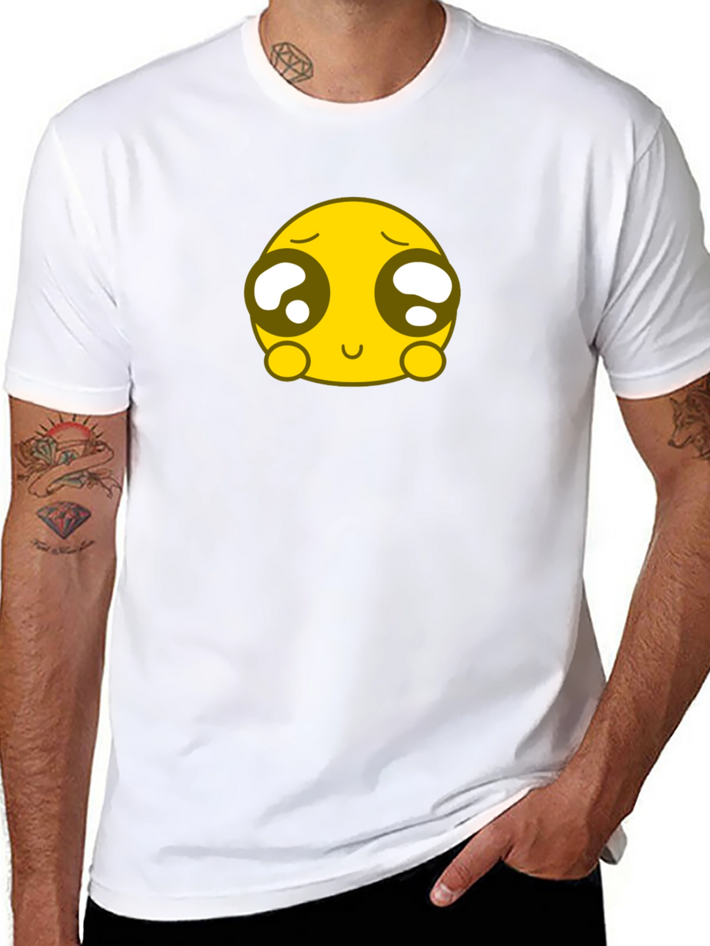 Cute Emoji Black T-Shirt