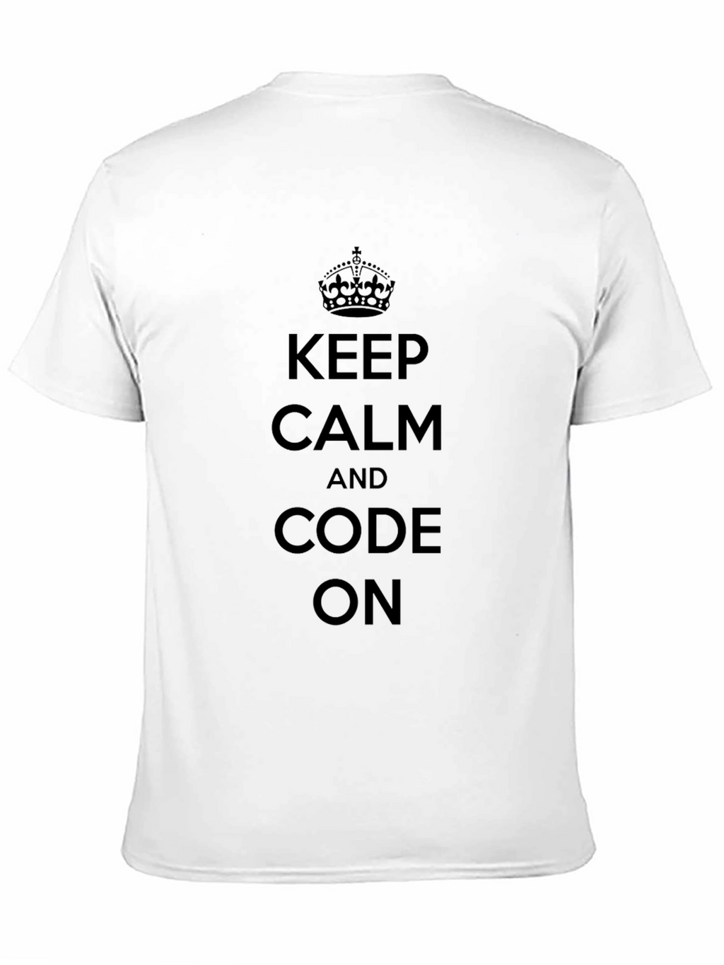 Keep Calm and Code On Black T-Shirt
