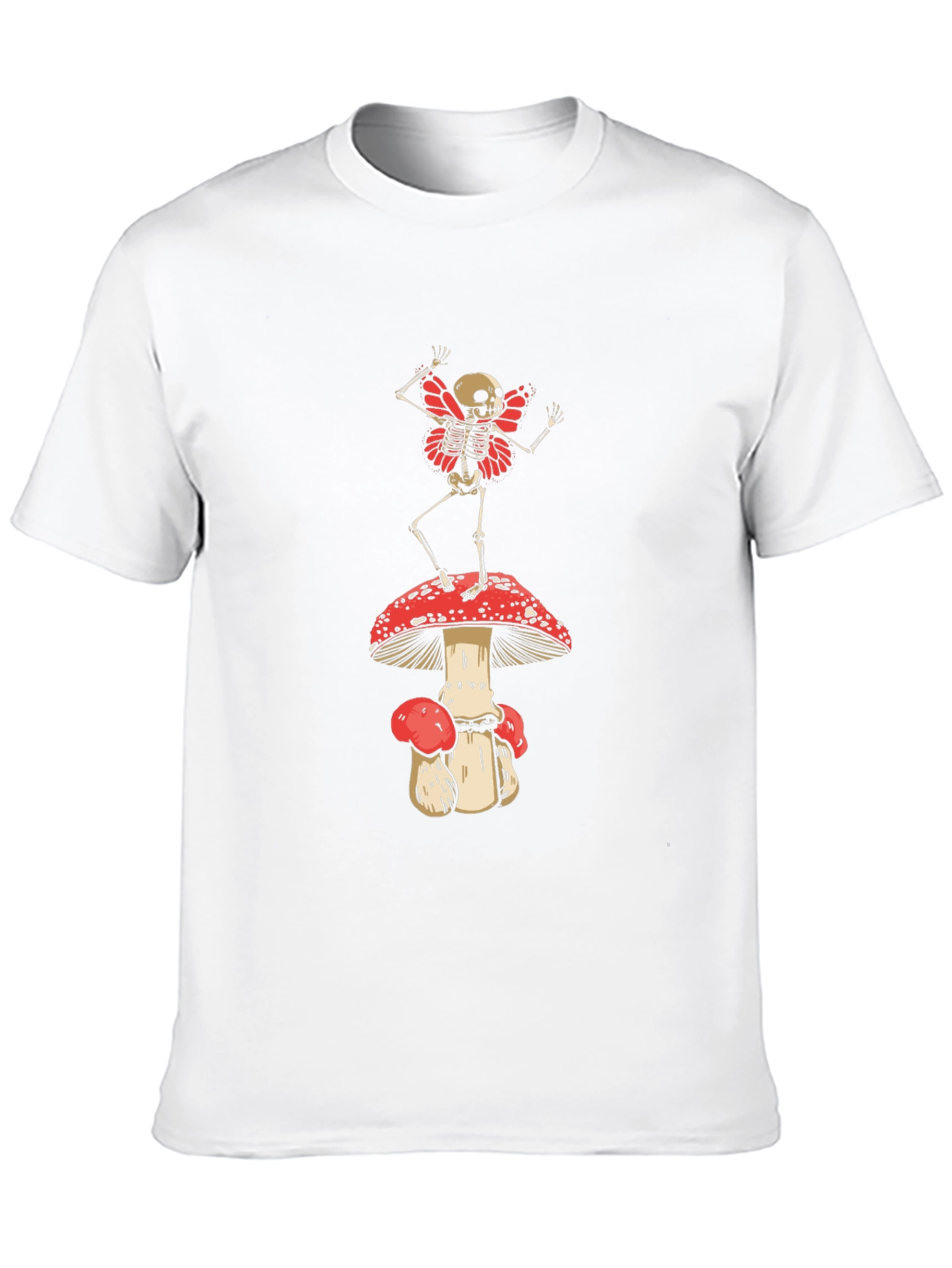 Skeleton Fairy on Mushroom T-Shirt