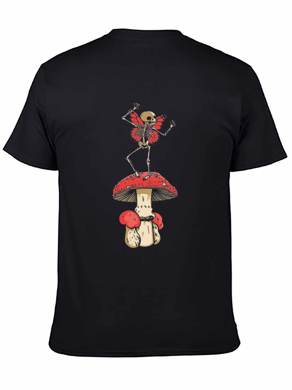 Skeleton Fairy on Mushroom T-Shirt
