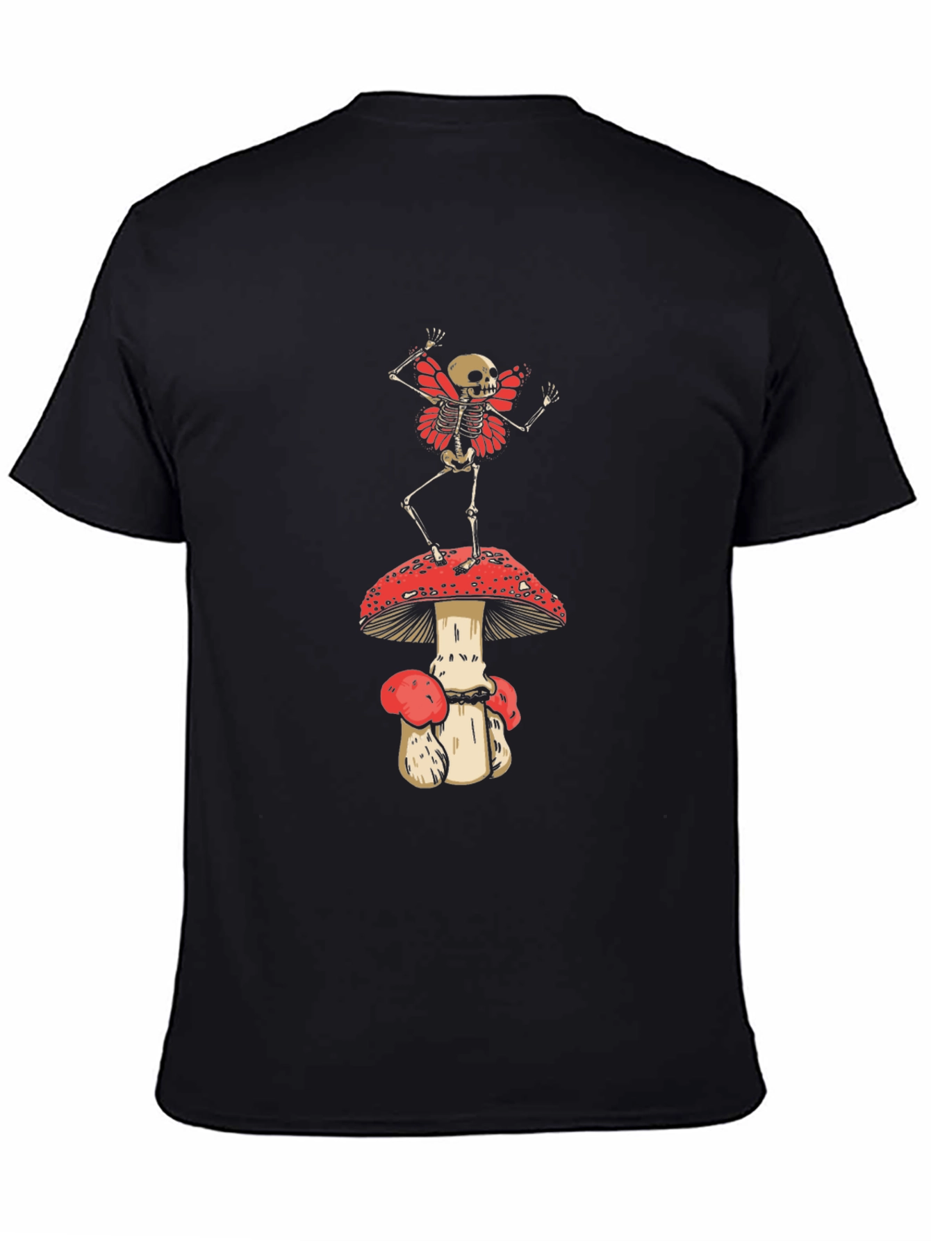 Skeleton Fairy on Mushroom T-Shirt