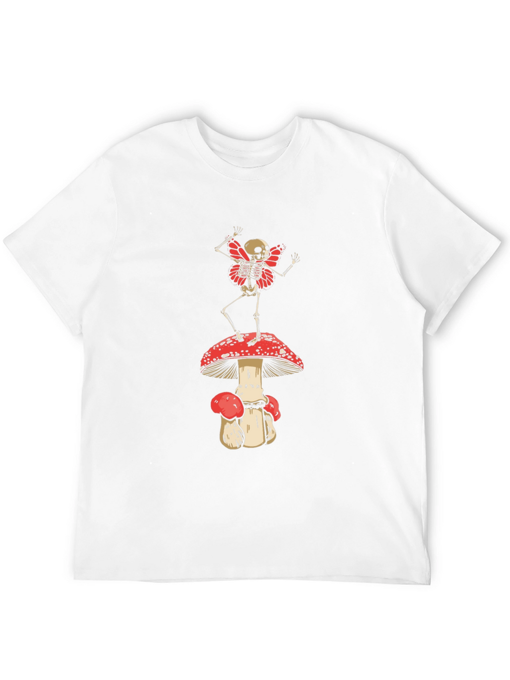 Skeleton Fairy on Mushroom T-Shirt