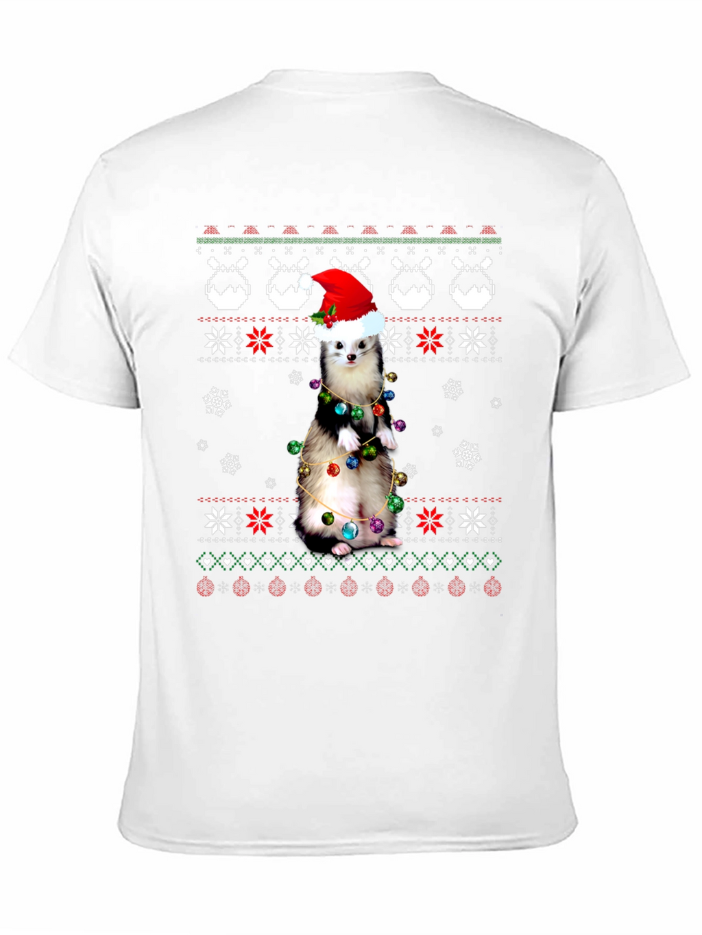 Festive Ferret Christmas T-Shirt