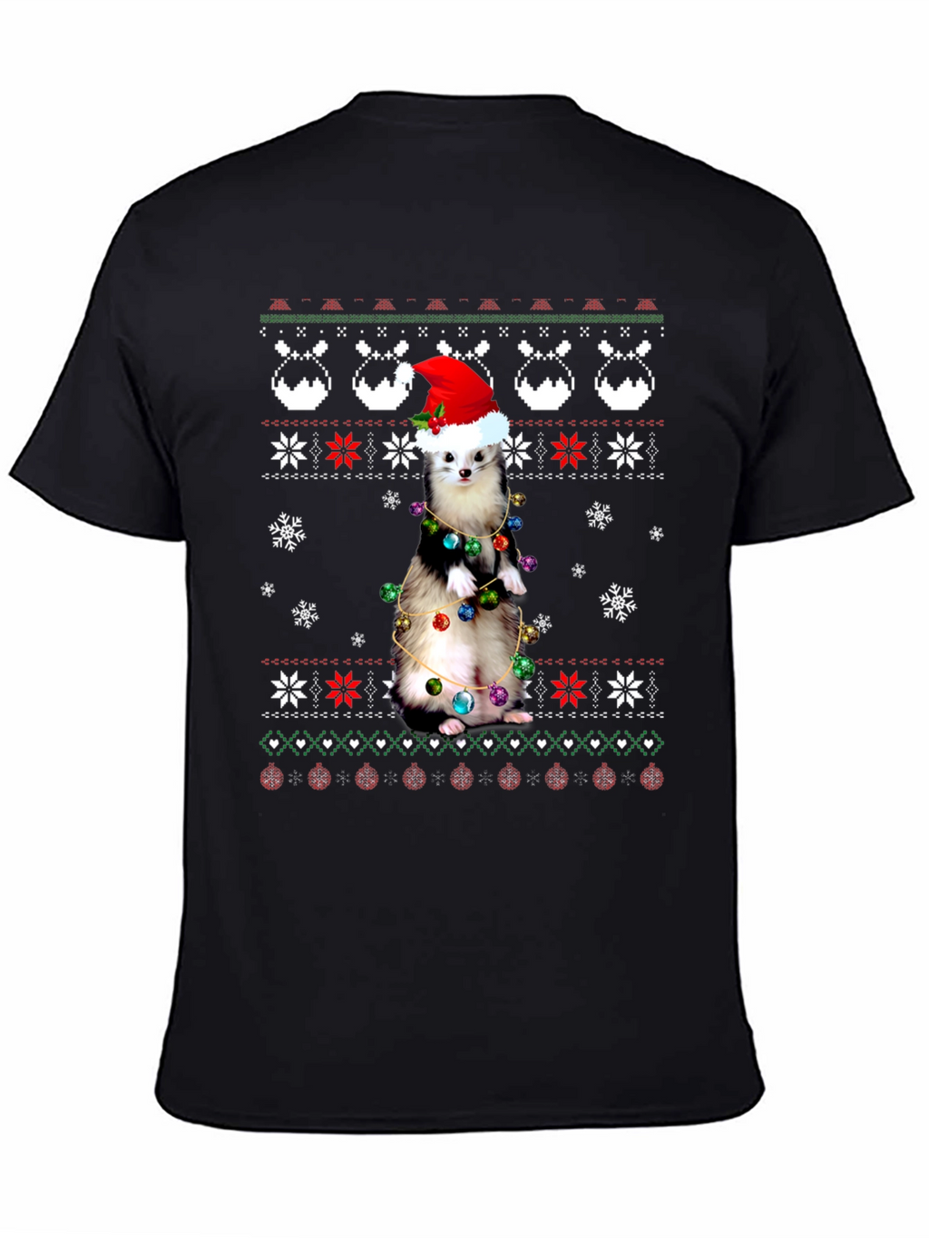 Festive Ferret Christmas T-Shirt
