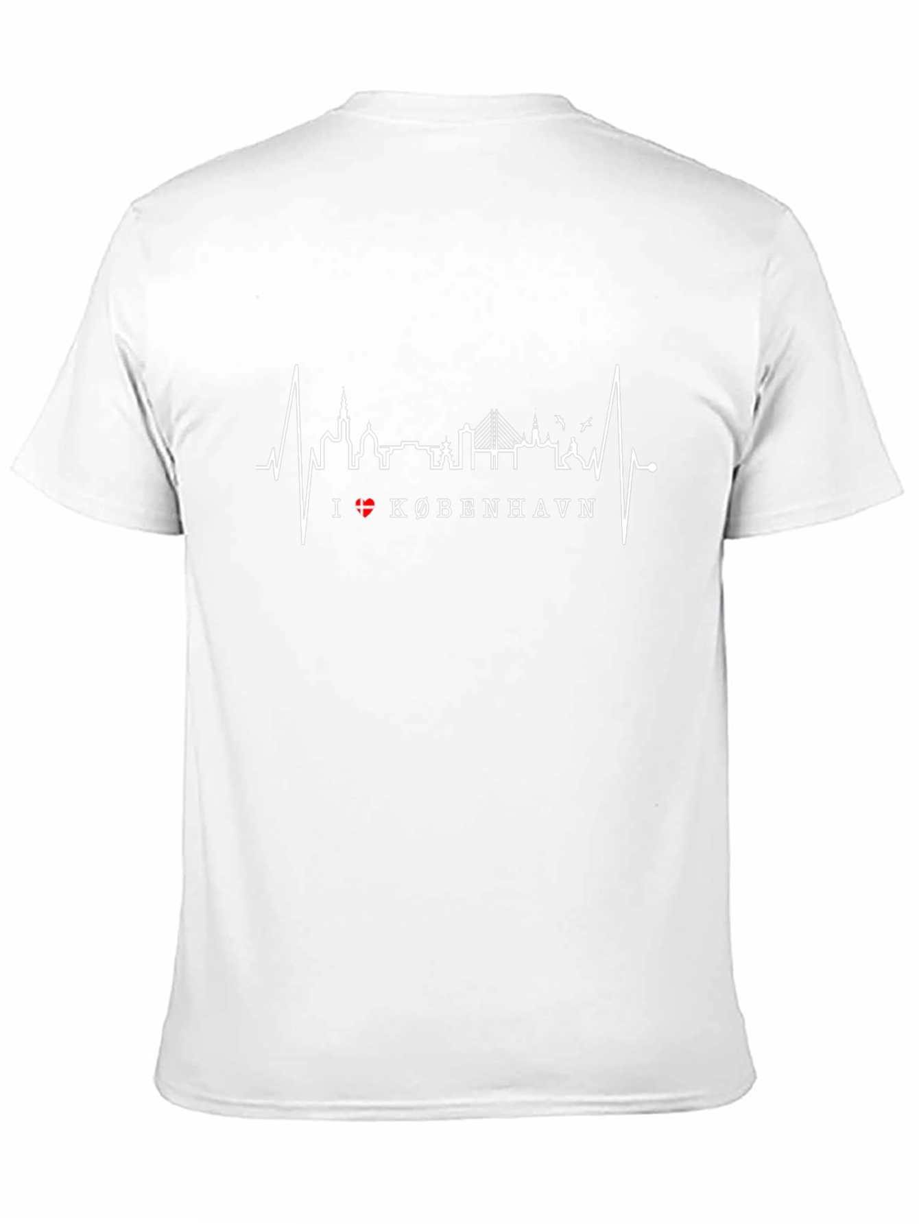Copenhagen Heartbeat T-Shirt - City Skyline Tee
