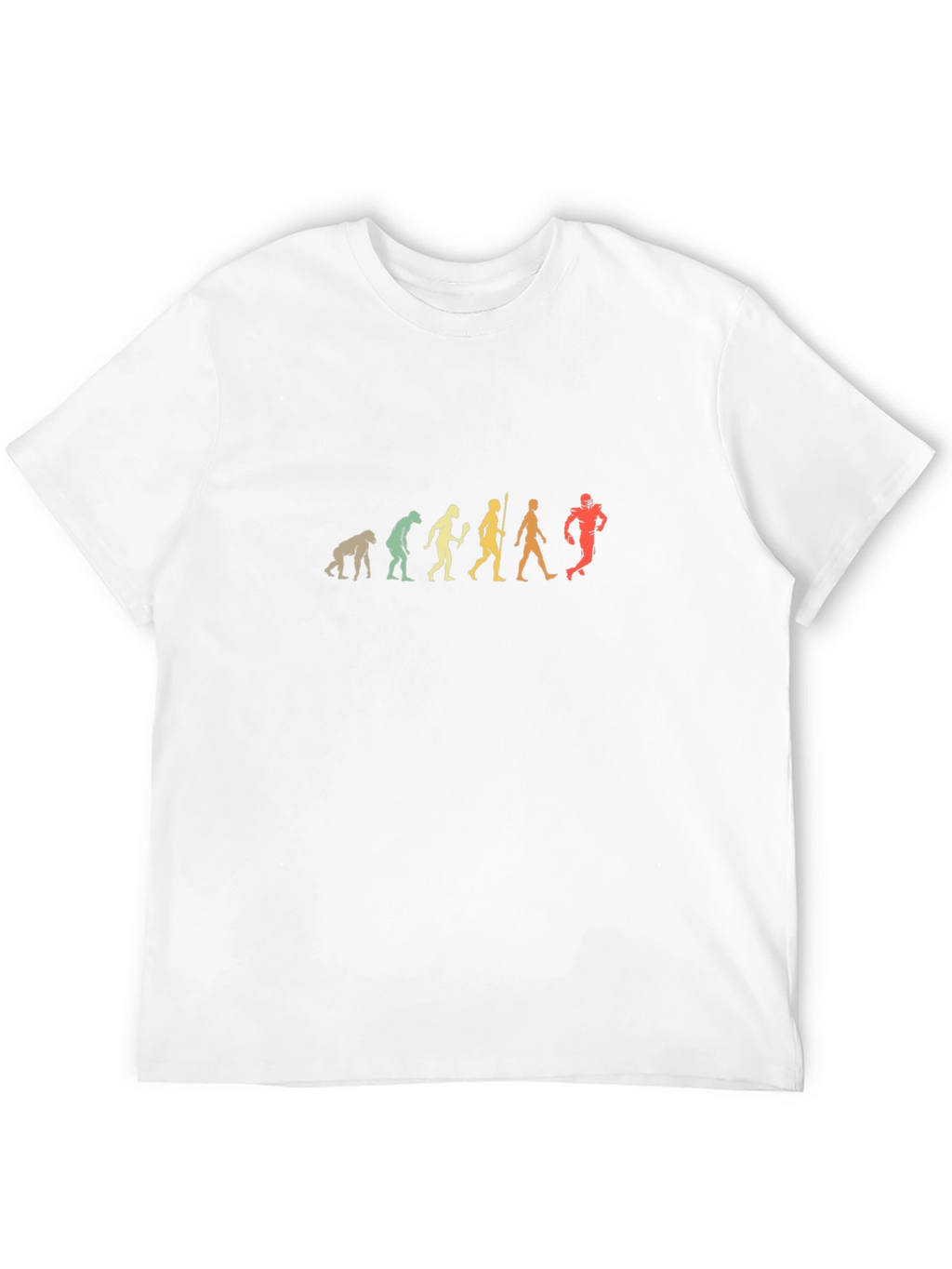 Evolution of Football Black T-Shirt