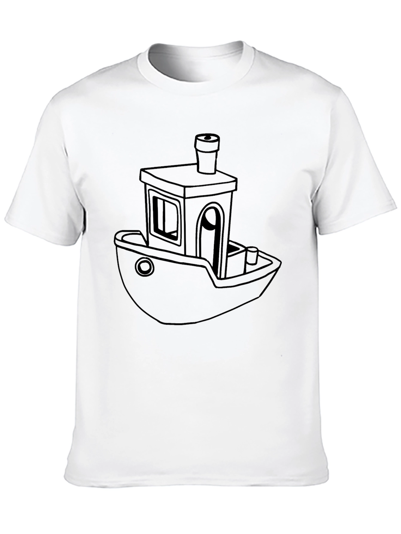 3D Printer Benchy Boat Black T-Shirt