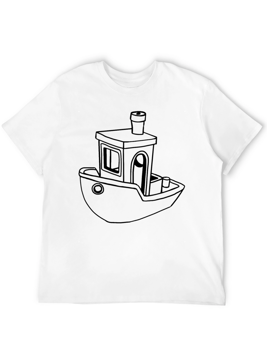 3D Printer Benchy Boat Black T-Shirt