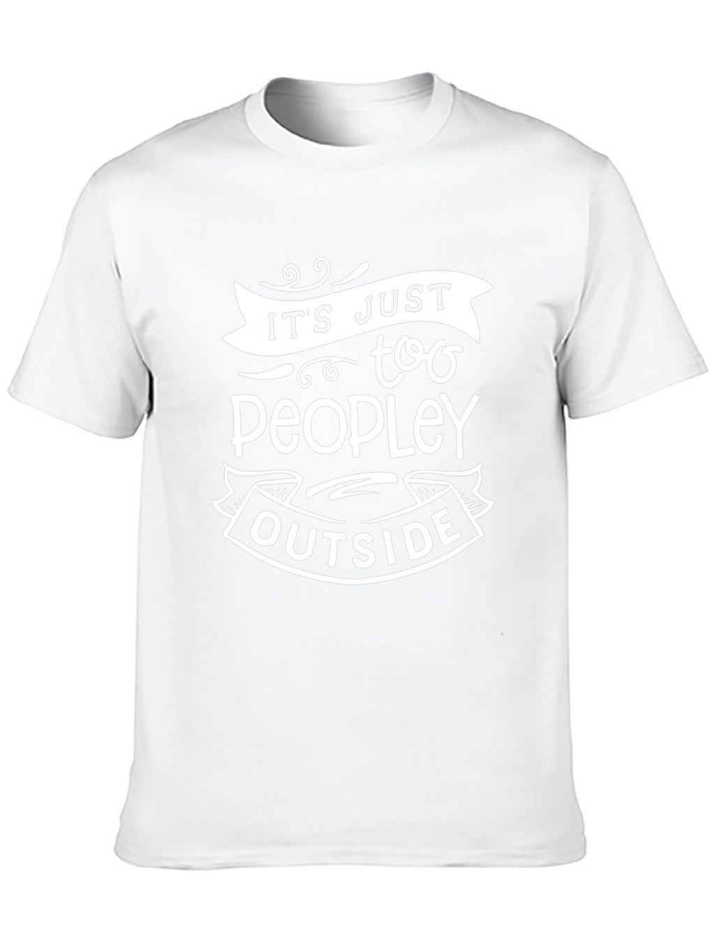 Too Peopley Outside Black Graphic T-Shirt