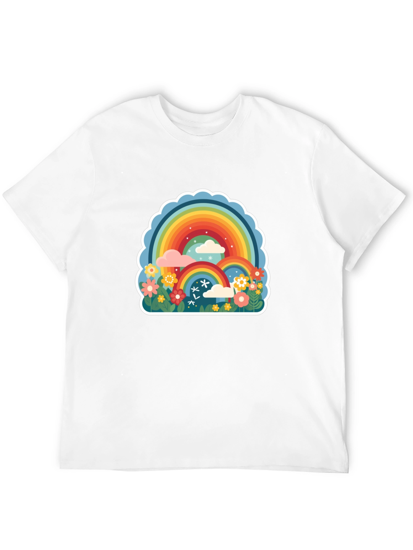 Rainbow Fields Graphic Tee - Comfort Fit