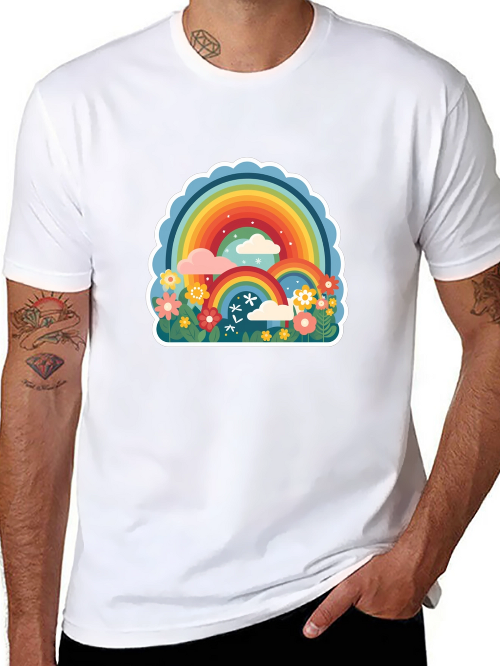 Rainbow Fields Graphic Tee - Comfort Fit