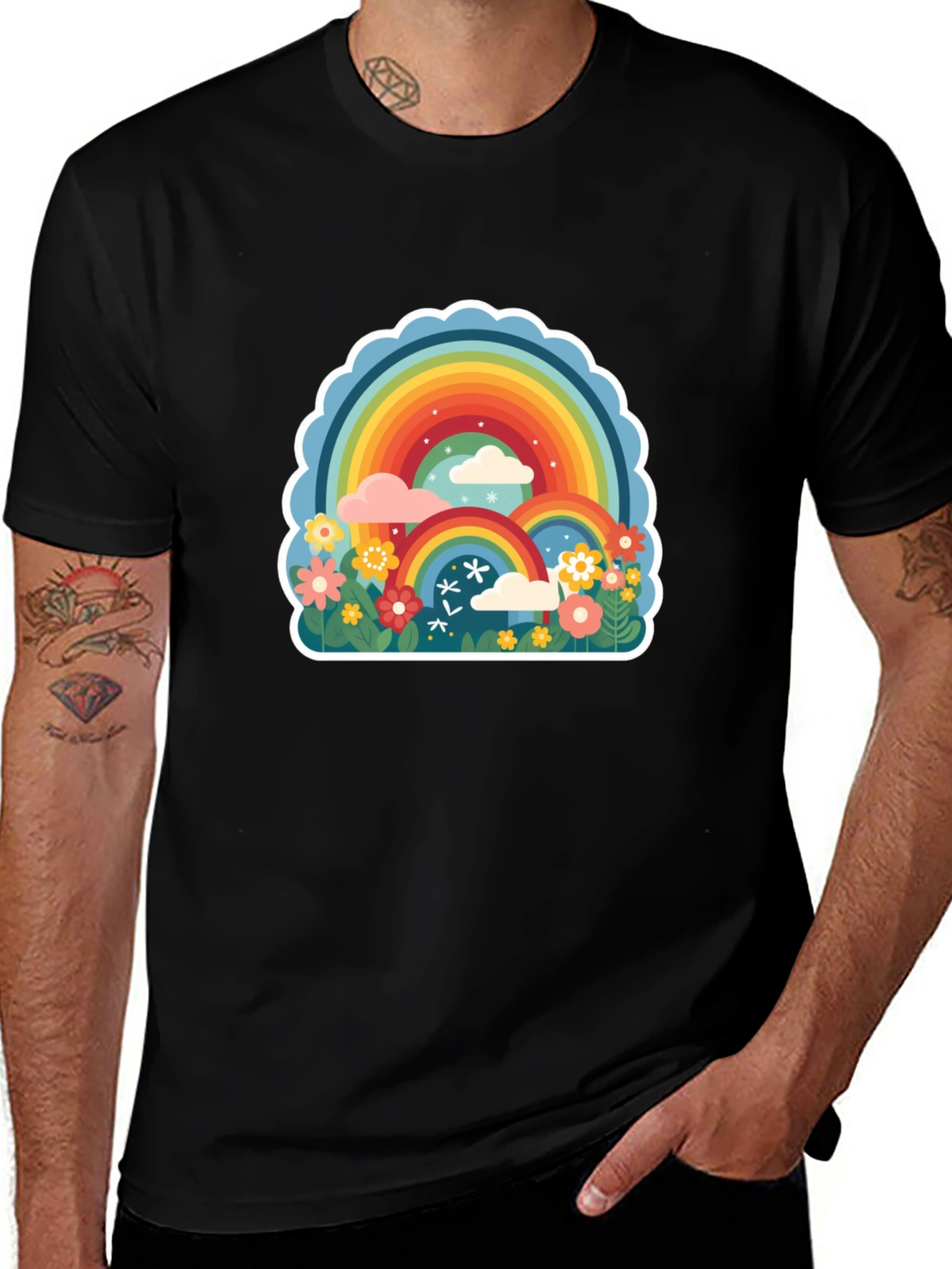 Rainbow Fields Graphic Tee - Comfort Fit