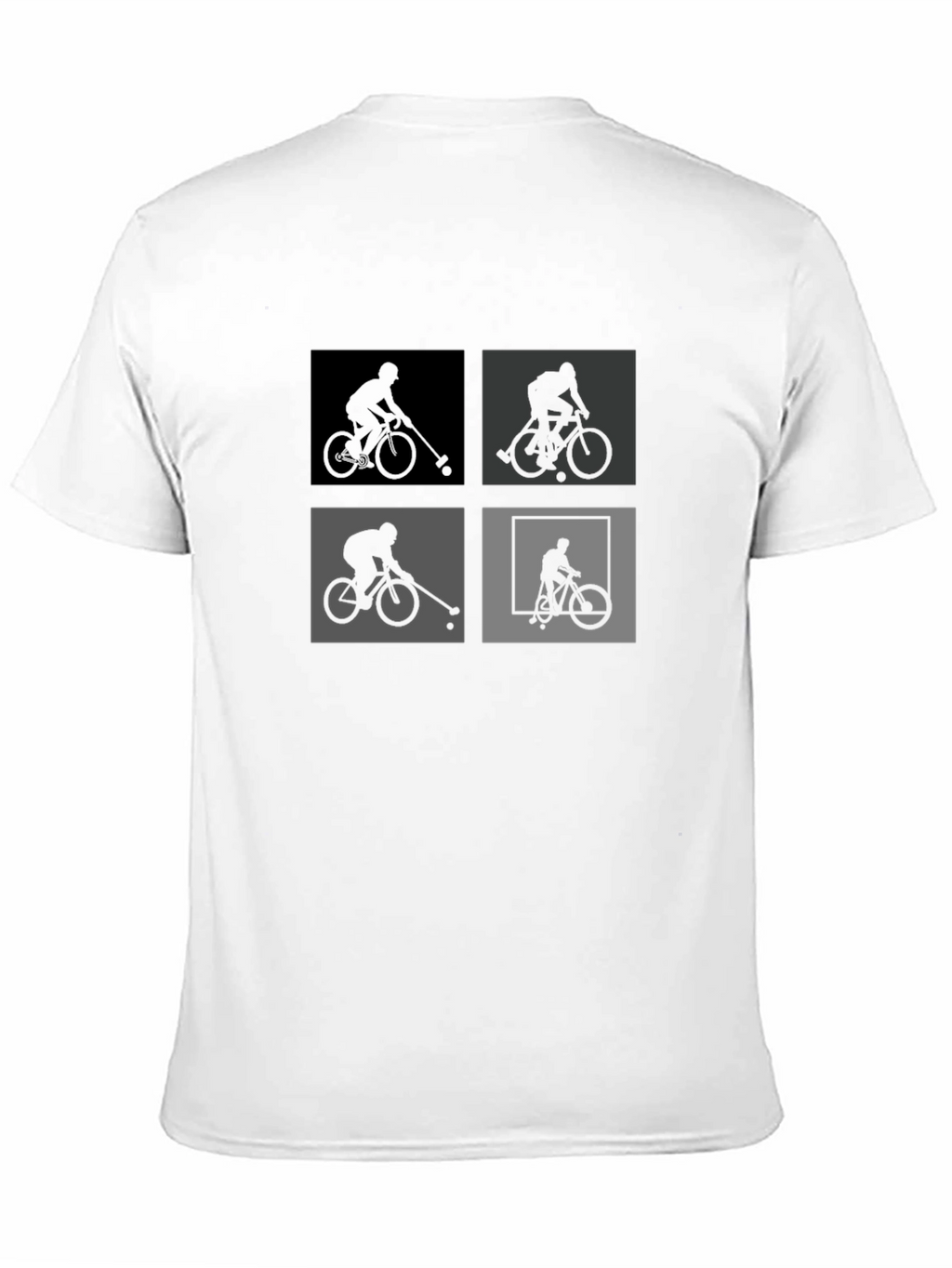 Bike Polo Silhouette Graphic Tee