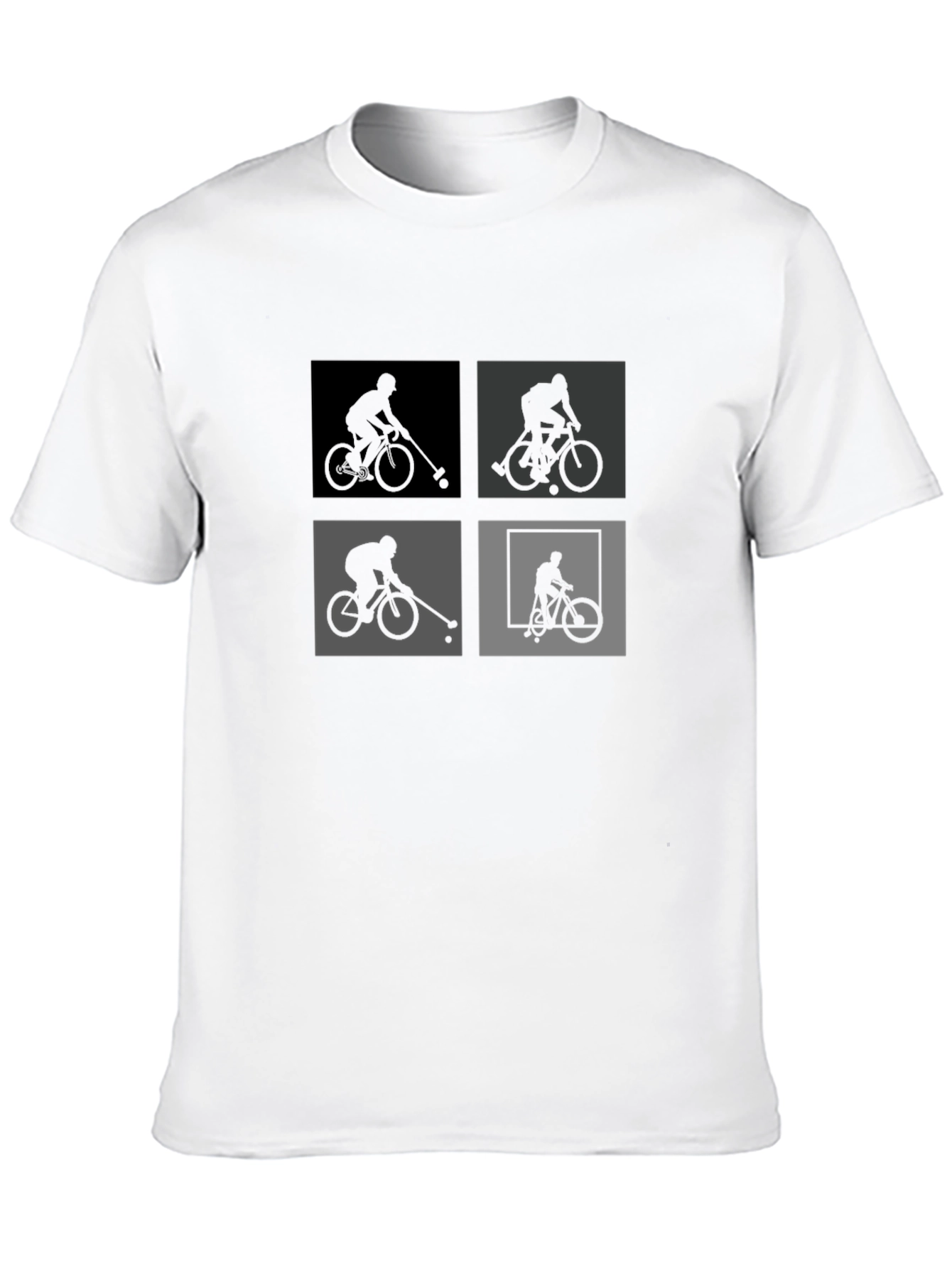 Bike Polo Silhouette Graphic Tee