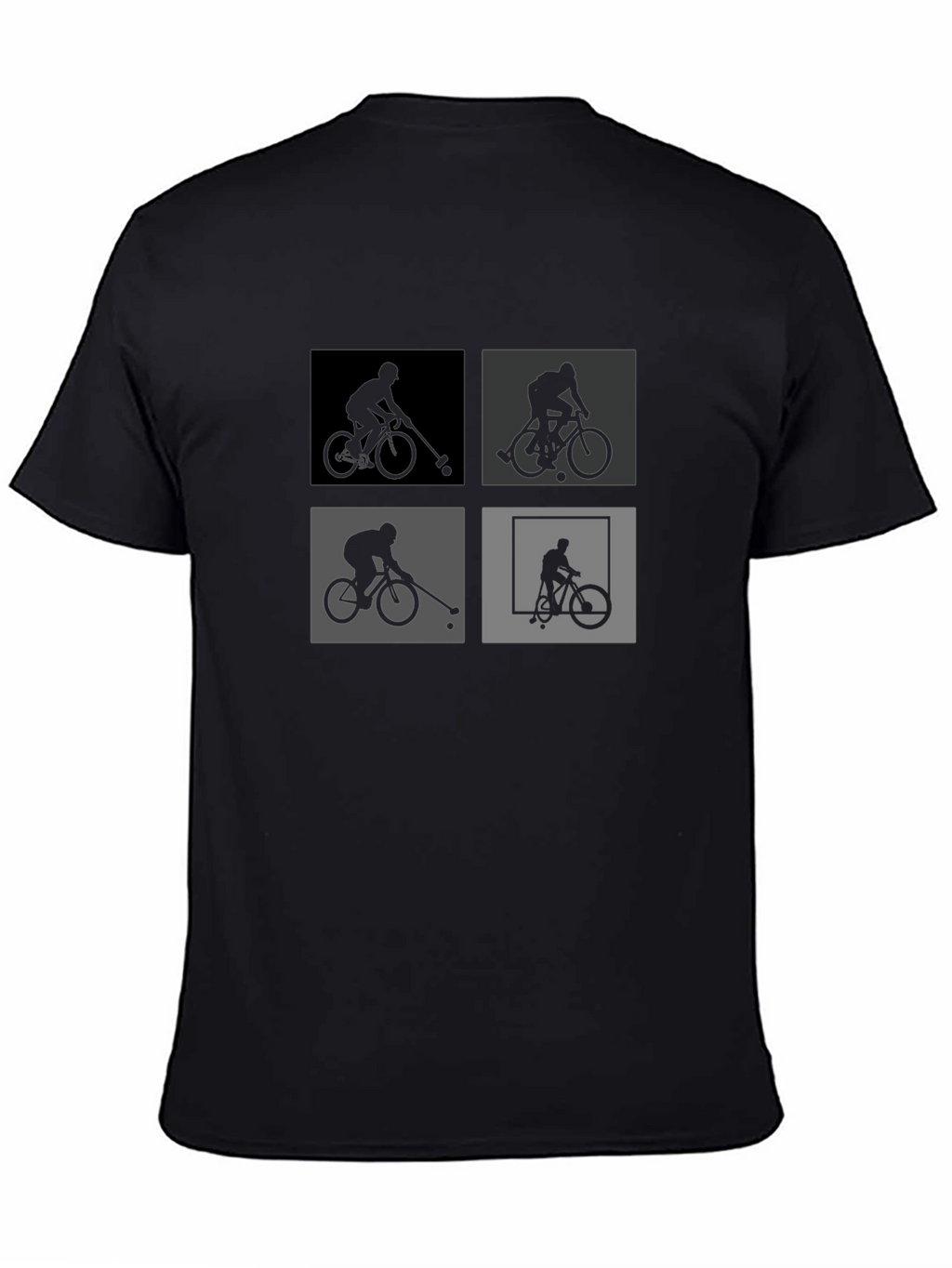 Bike Polo Silhouette Graphic Tee