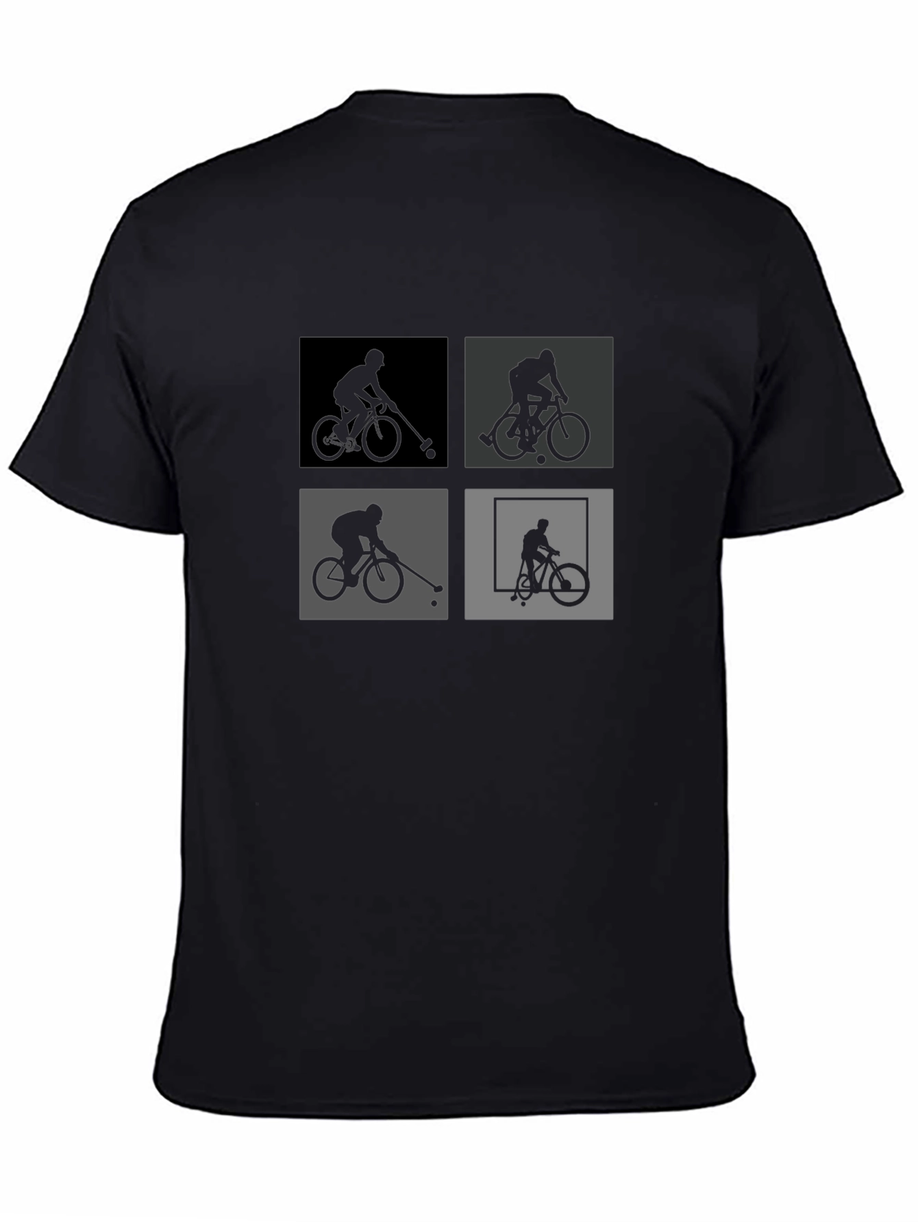 Bike Polo Silhouette Graphic Tee
