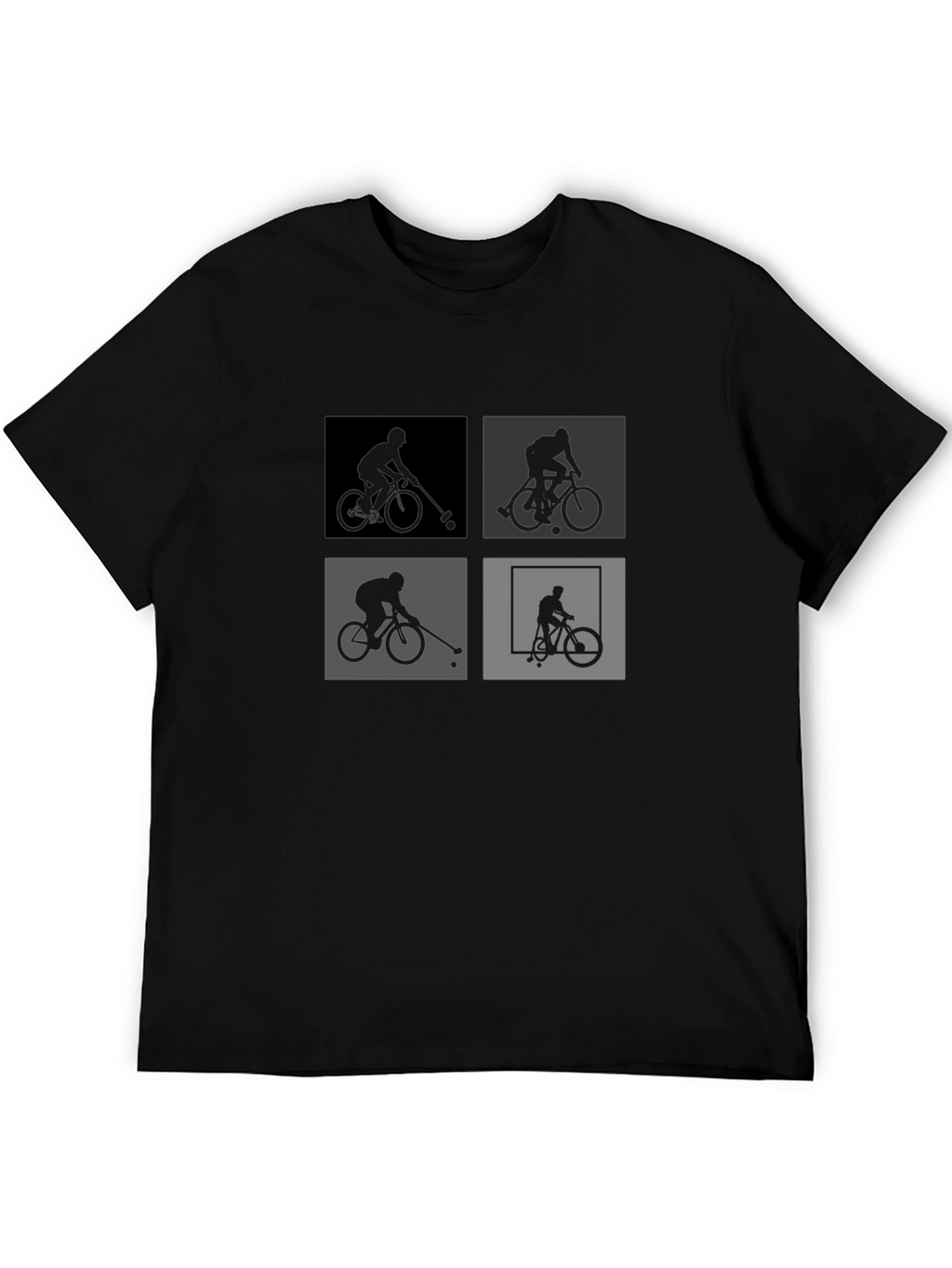 Bike Polo Silhouette Graphic Tee