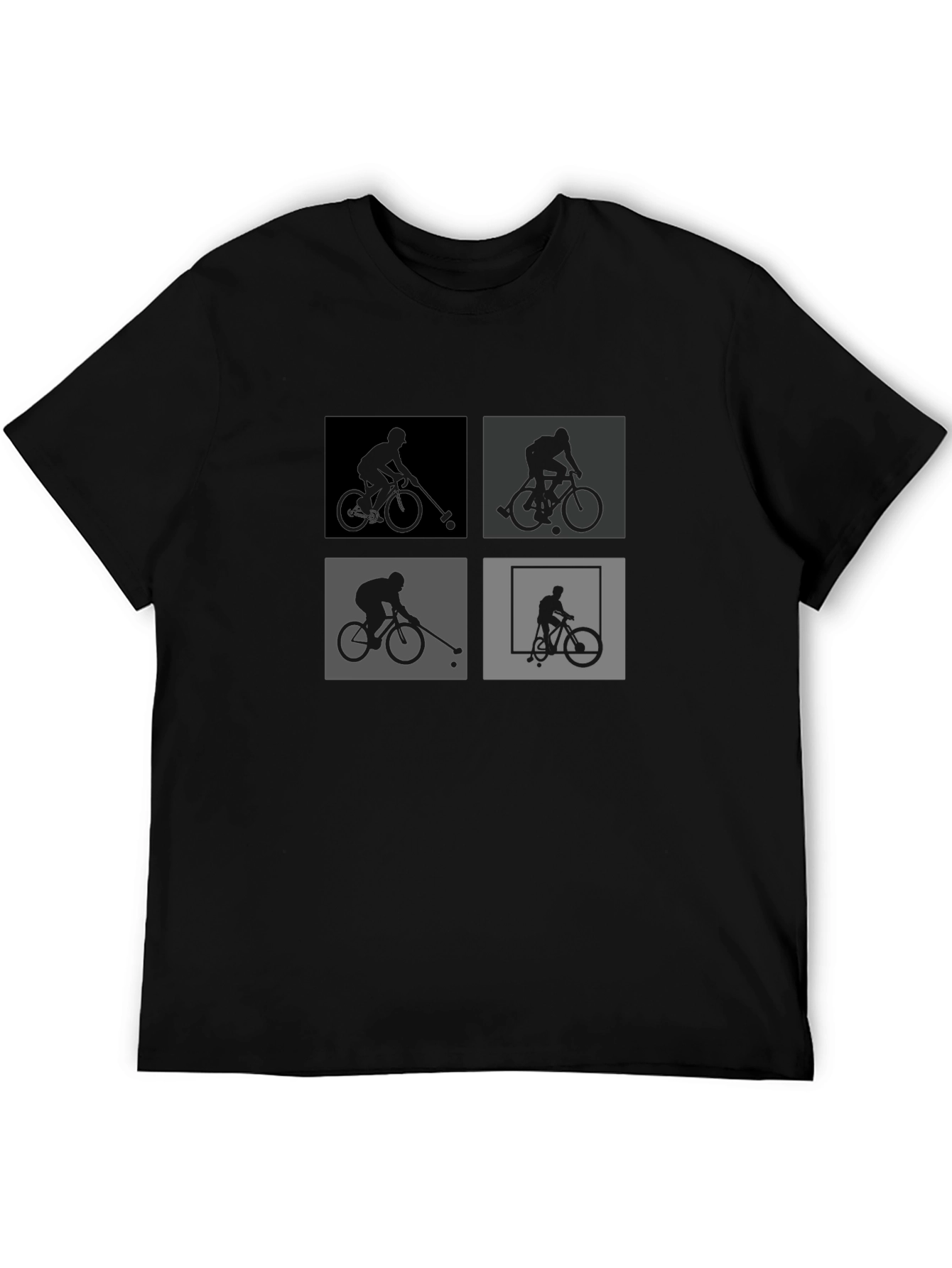 Bike Polo Silhouette Graphic Tee