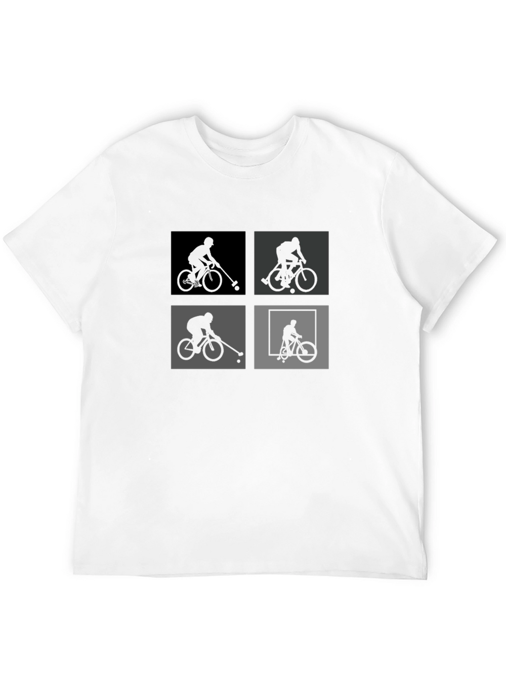 Bike Polo Silhouette Graphic Tee