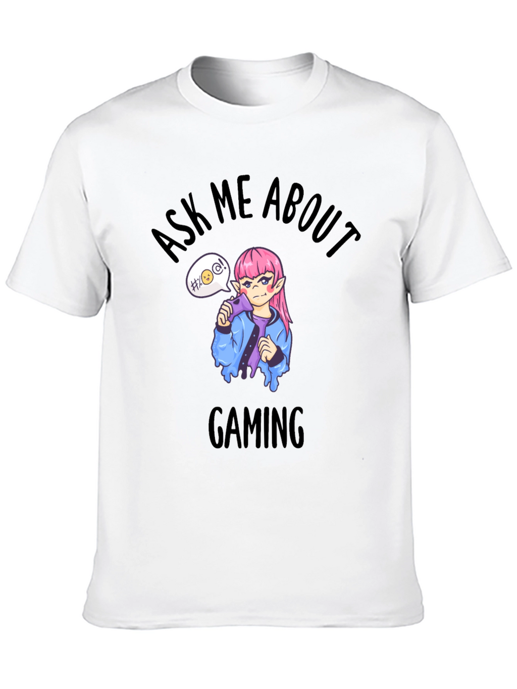 Ask Me About Gaming Black T-Shirt