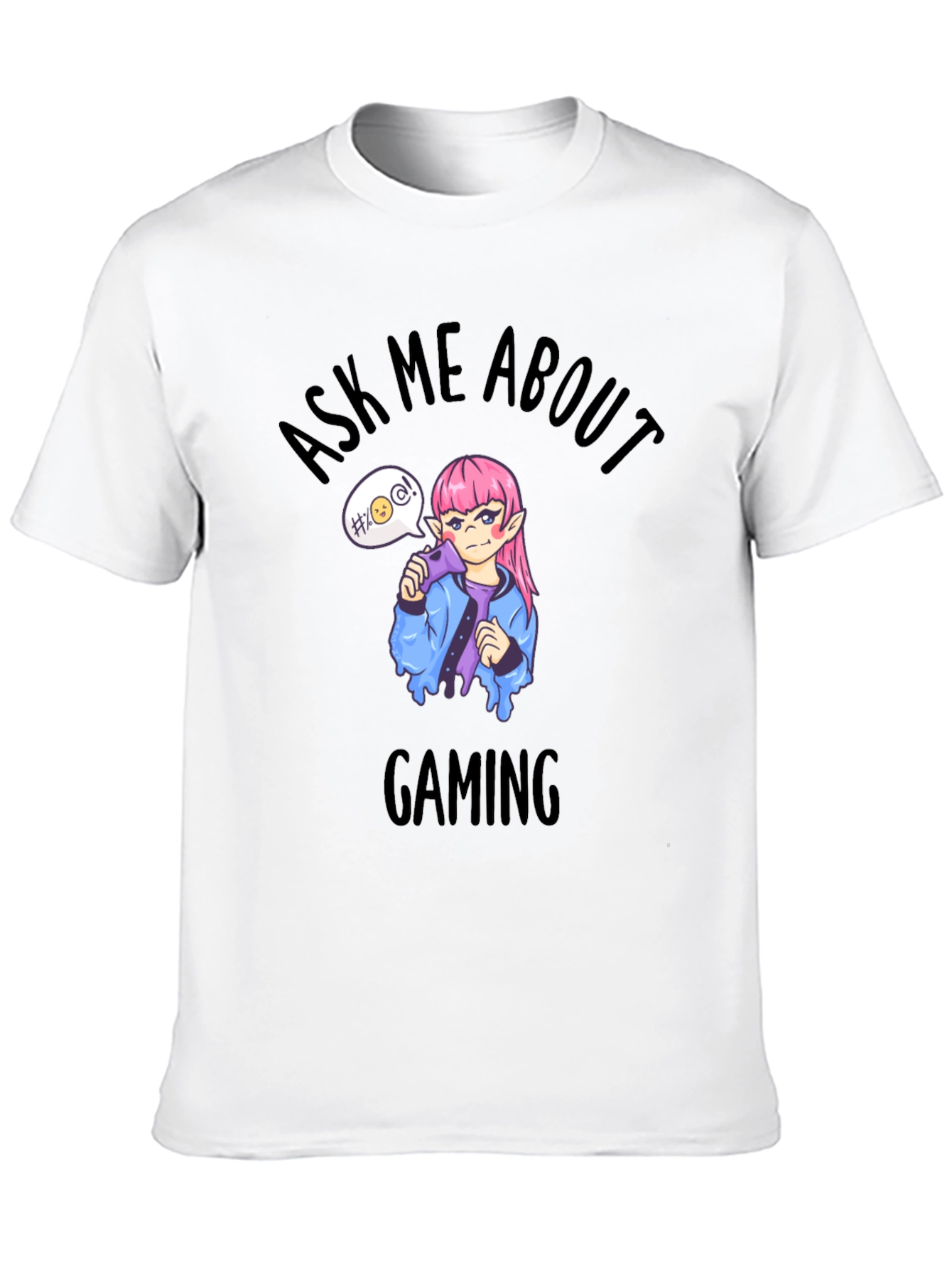 Ask Me About Gaming Black T-Shirt