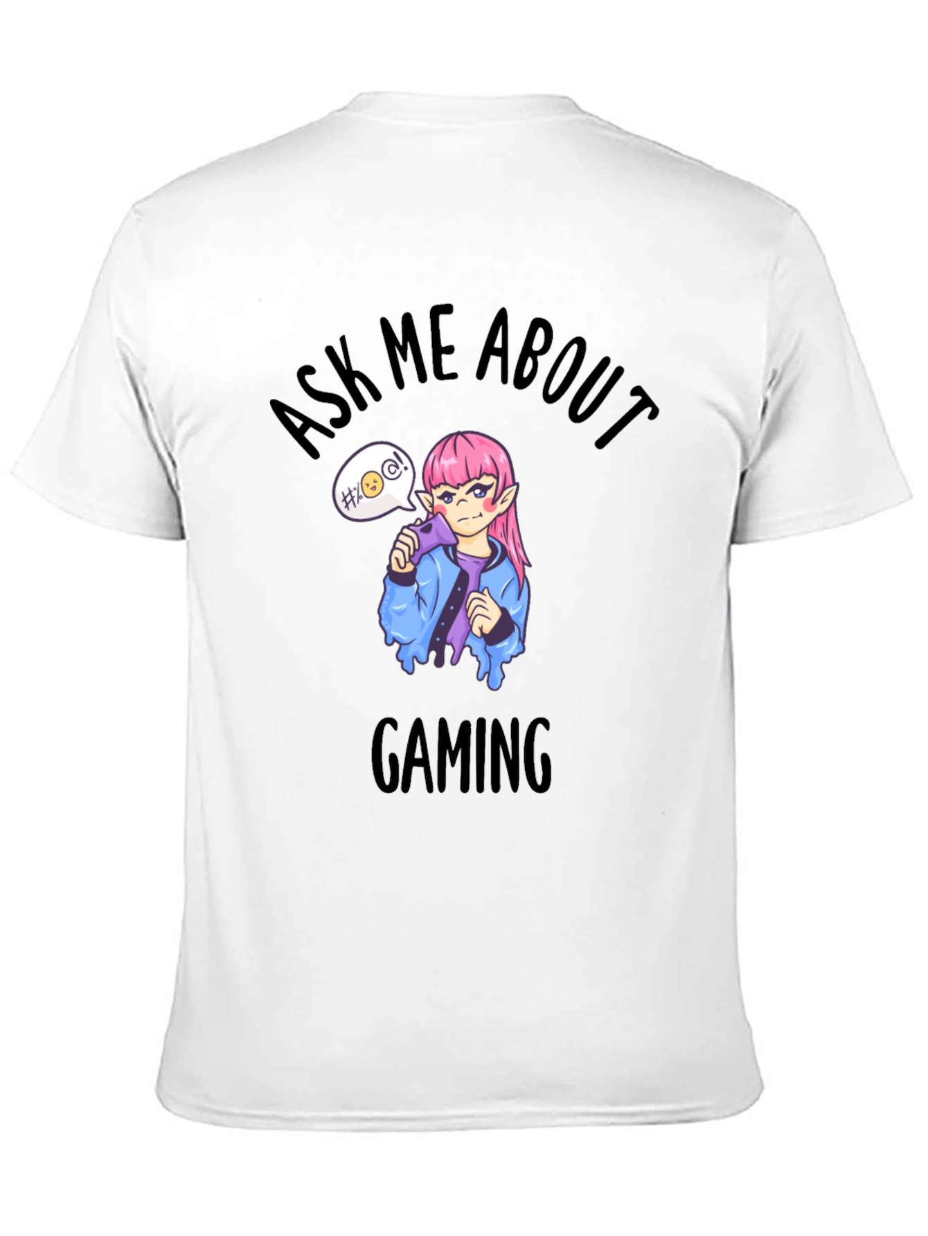 Ask Me About Gaming Black T-Shirt