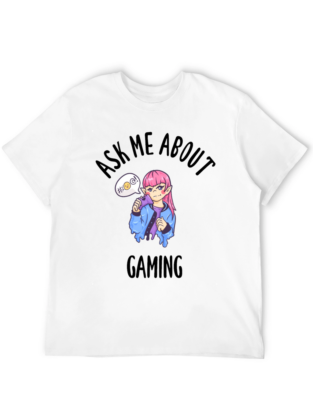 Ask Me About Gaming Black T-Shirt