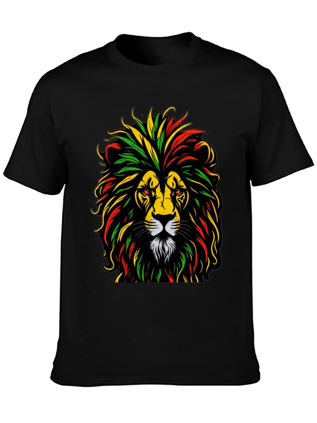 Rasta Lion Graphic Tee - Reggae Vibes