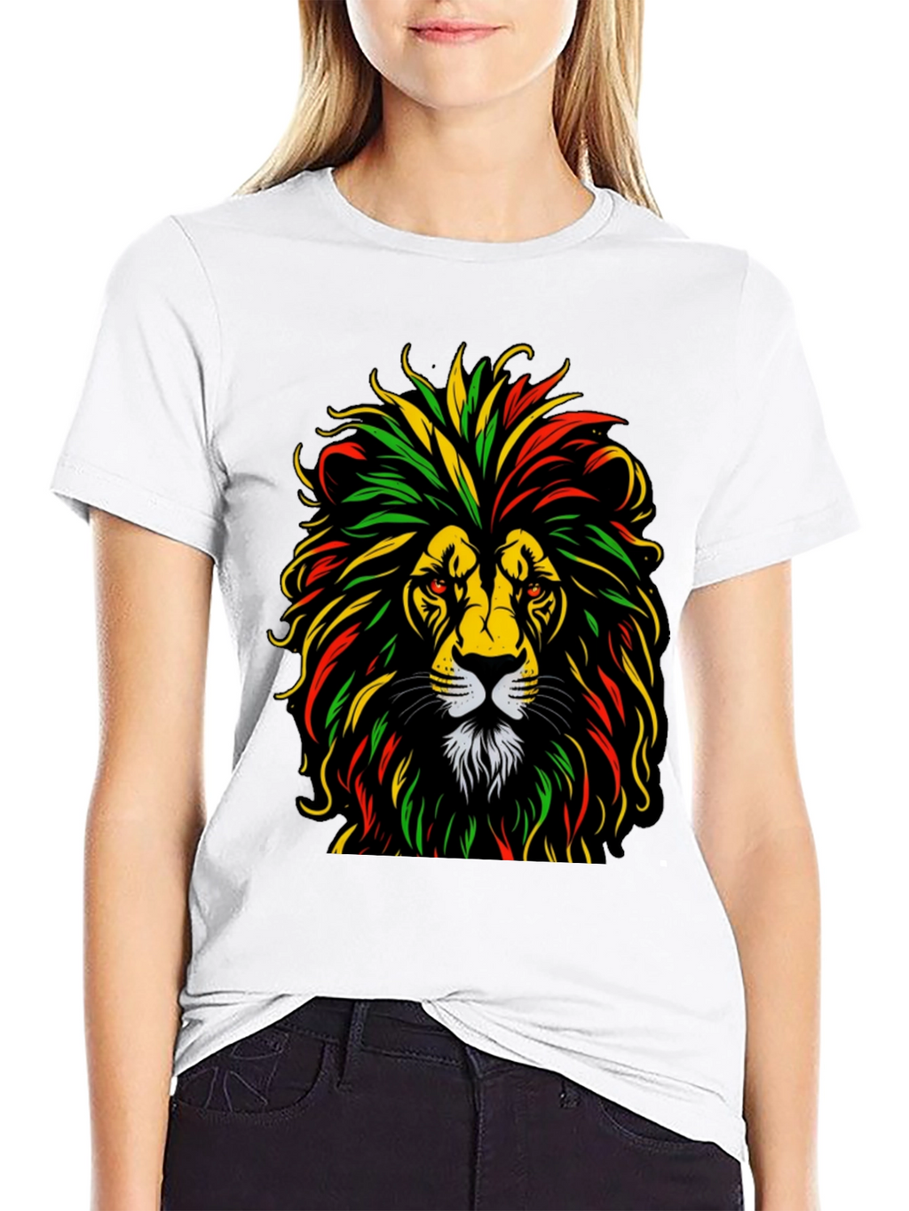 Rasta Lion Graphic Tee - Reggae Vibes