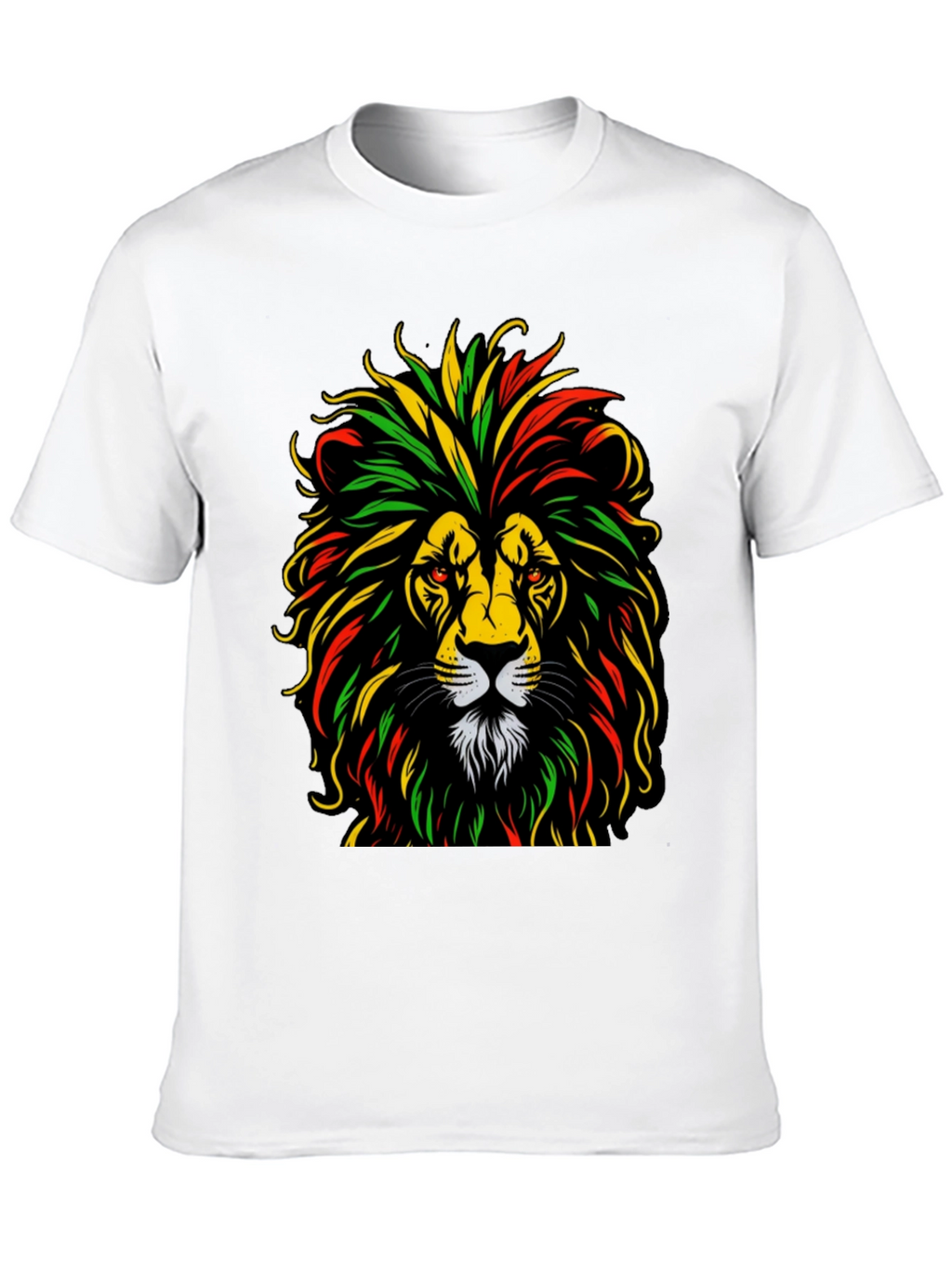 Rasta Lion Graphic Tee - Reggae Vibes