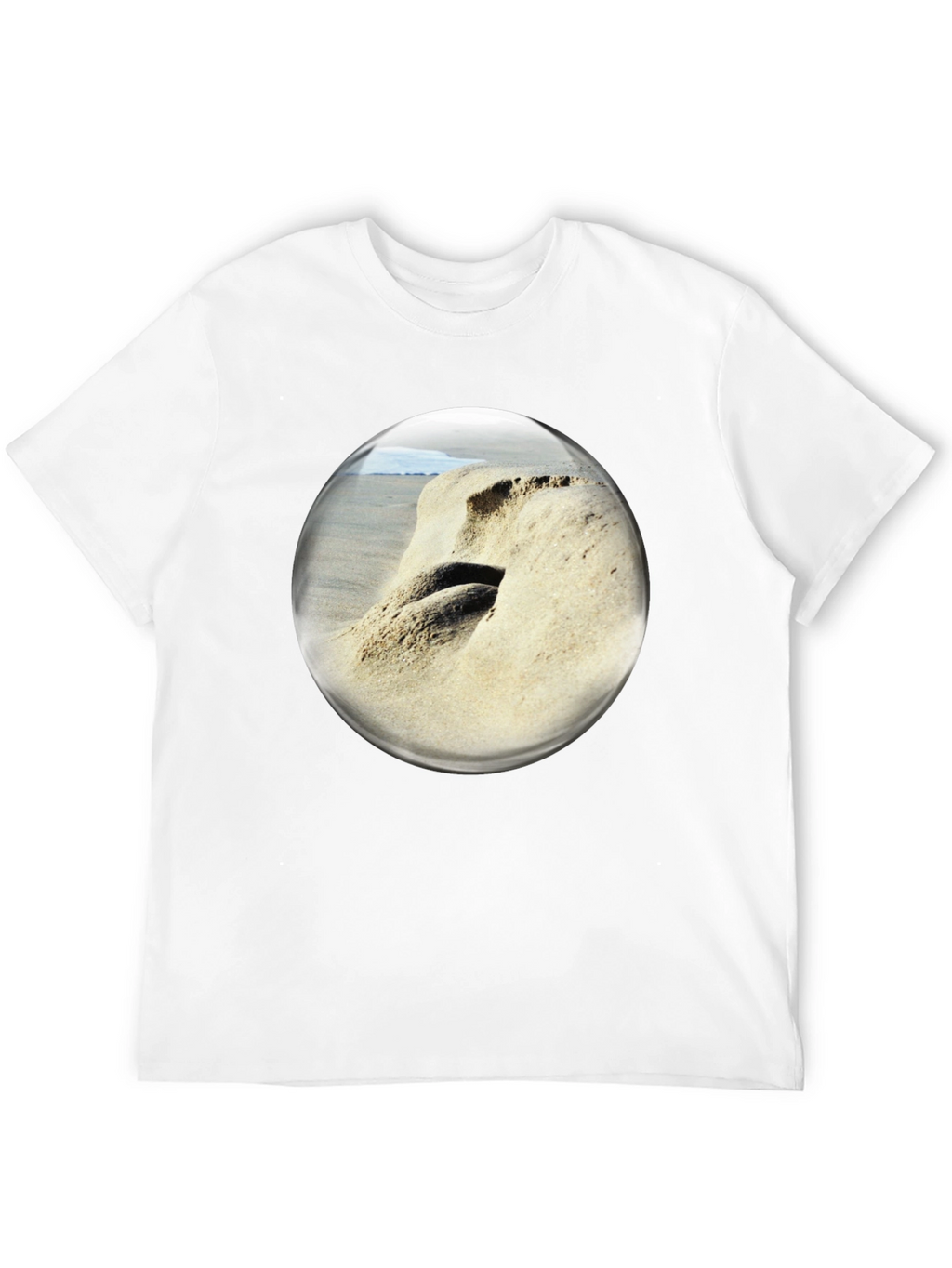 Beach Bubble T-Shirt: Coastal Vibes Unique Design