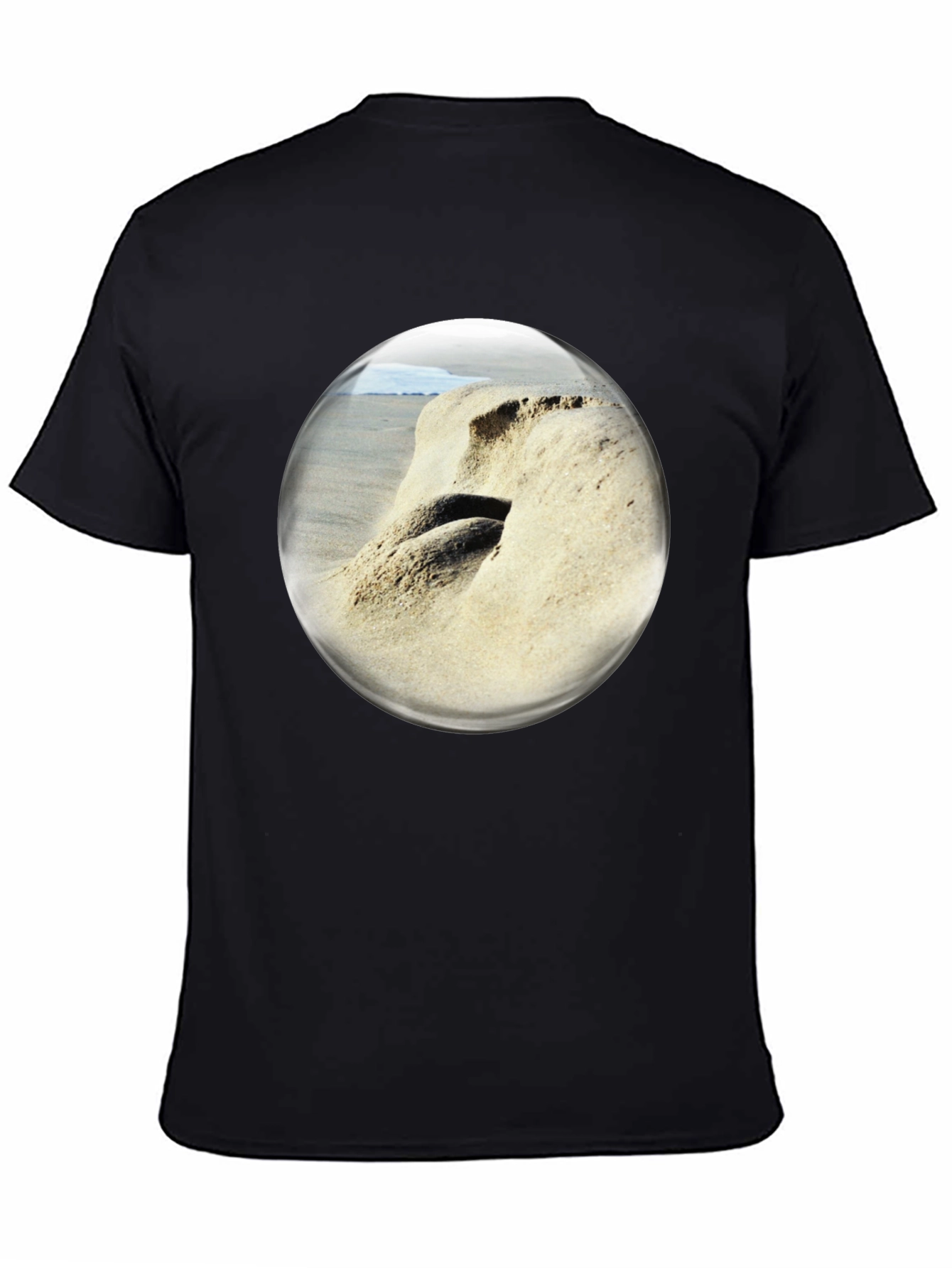 Beach Bubble T-Shirt: Coastal Vibes Unique Design