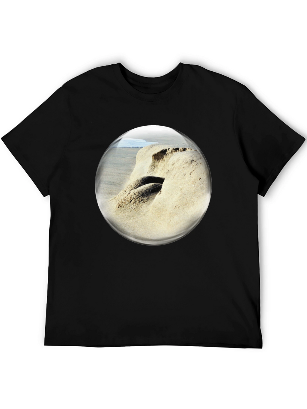Beach Bubble T-Shirt: Coastal Vibes Unique Design