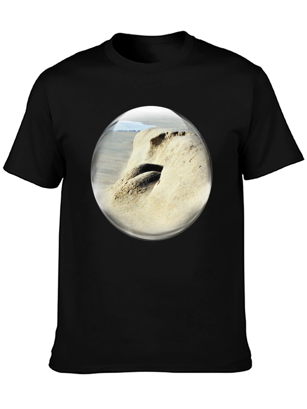 Beach Bubble T-Shirt: Coastal Vibes Unique Design