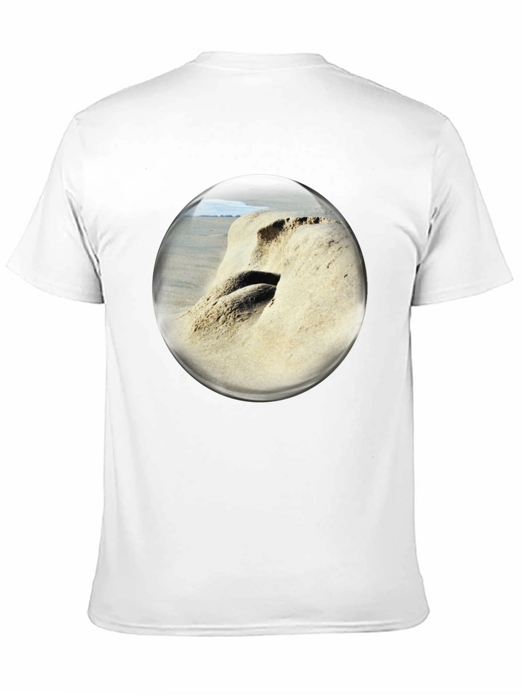 Beach Bubble T-Shirt: Coastal Vibes Unique Design
