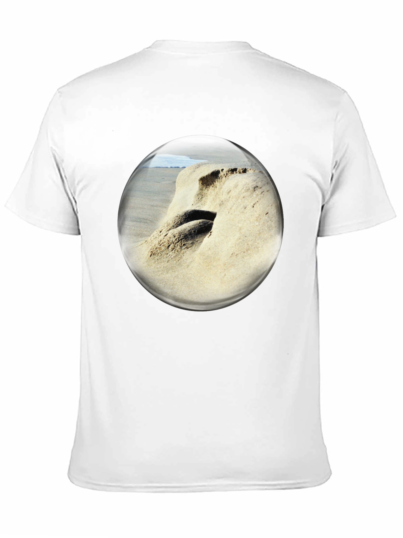 Beach Bubble T-Shirt: Coastal Vibes Unique Design