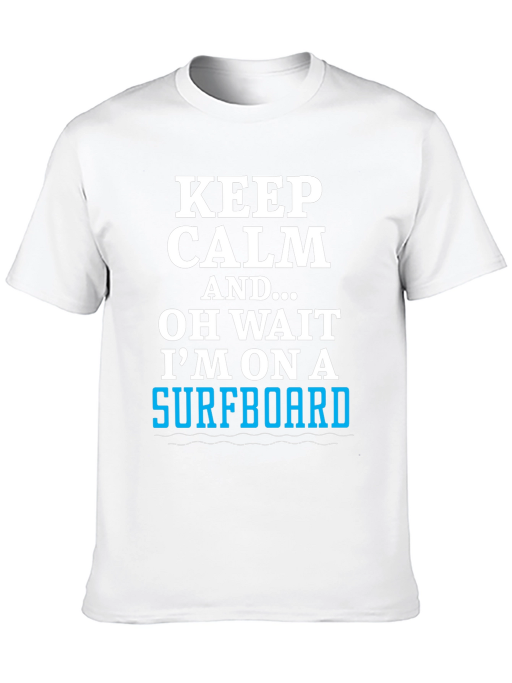 Keep Calm Surfboard Tee - Mens Black Graphic T-Shirt